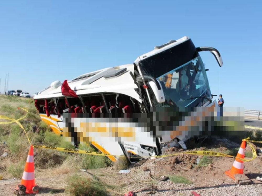 Otobüs kazasında yaralı sayısı 44