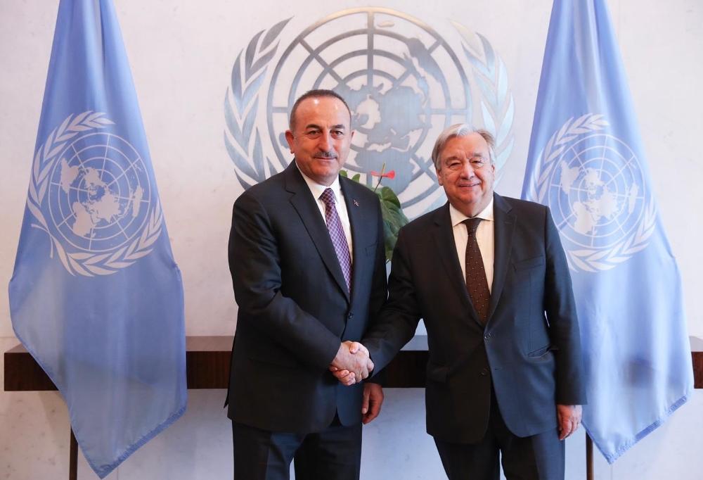 Bakan Çavuşoğlu, BM Genel Sekreteri Guterres ile görüştü