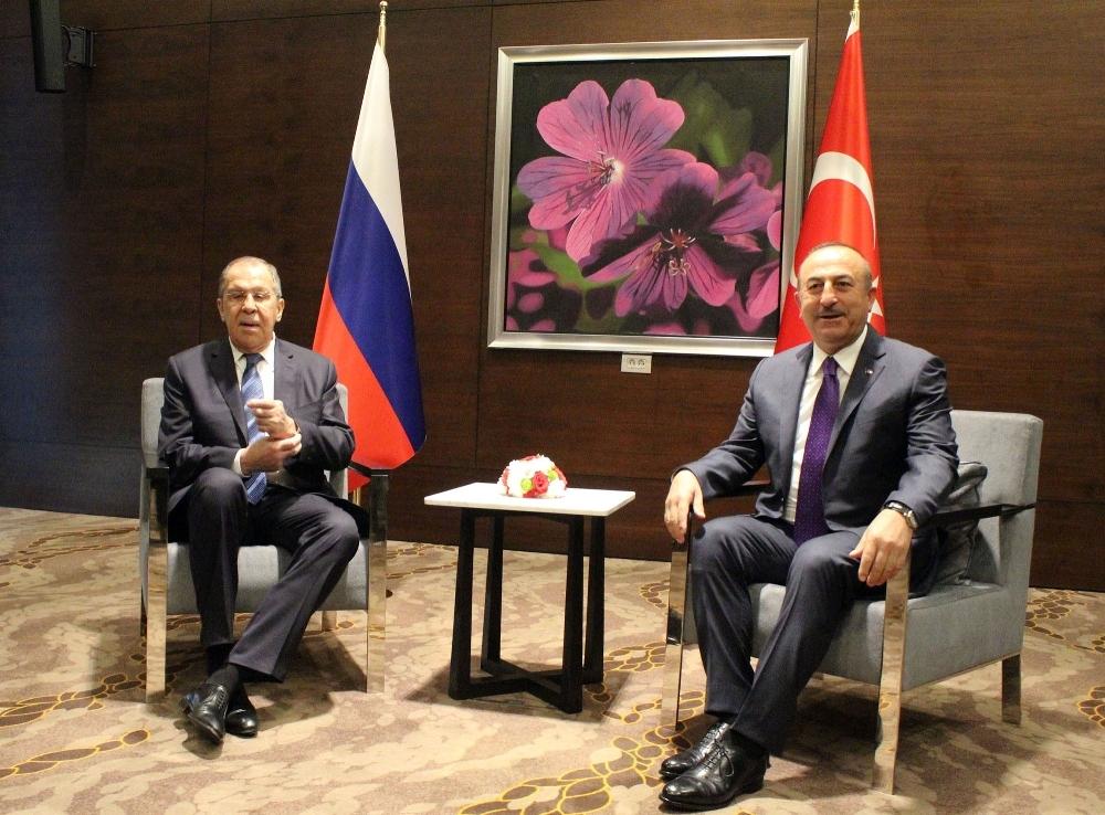 Çavuşoğlu, Rus mevkidaşıyla görüştü