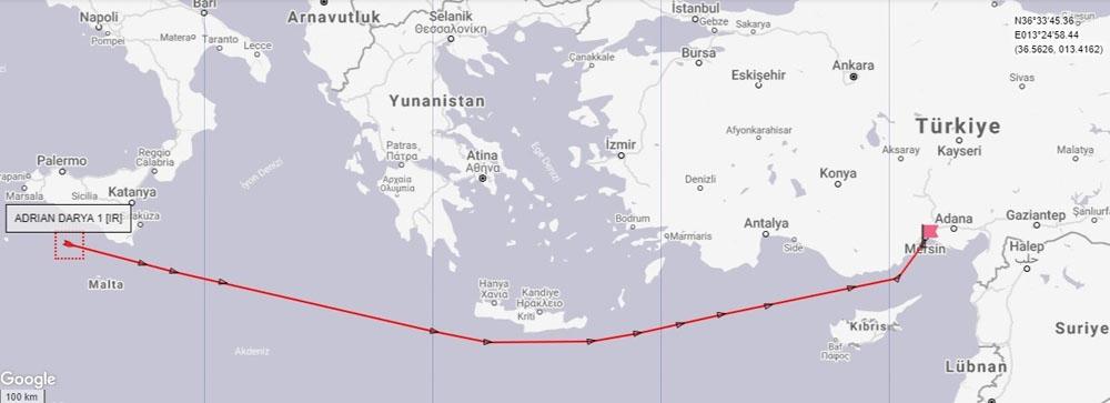 Serbest bırakılan İran tankeri yönünü Türkiye