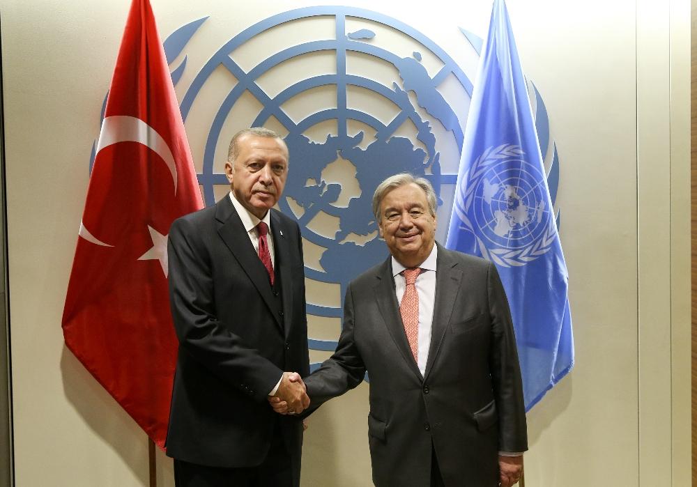 Cumhurbaşkanı Erdoğan, BM Genel Sekreteri Guterres