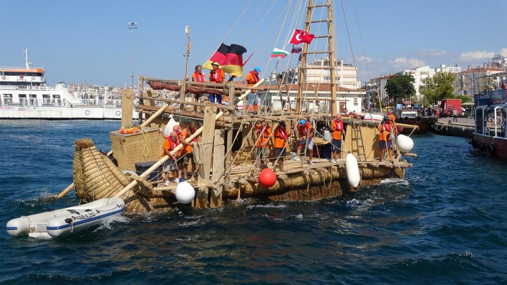 Kamıştan gemi Çanakkale