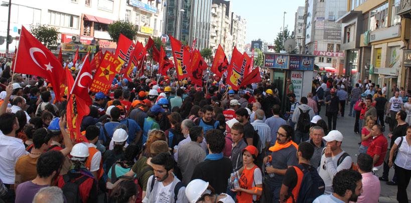 KESK üyelerine Taksim izni yok