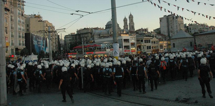 Taksim'de gerginlik