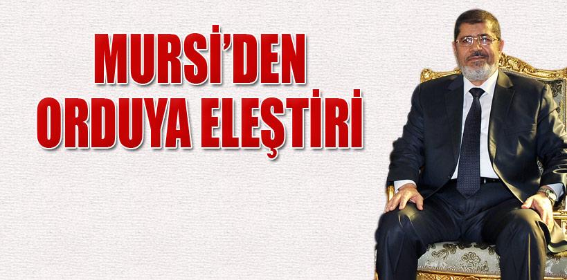 Mursi ordunun ültimatomunu eleştirdi