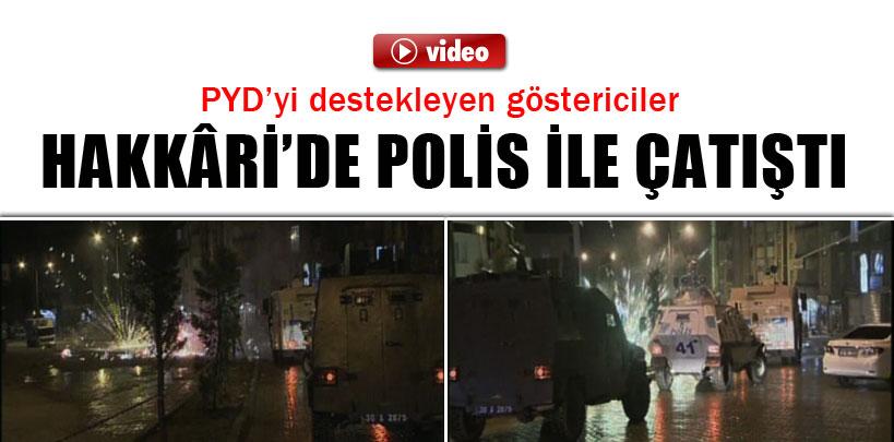 Hakkâri'de PYD'ye destek eylemi