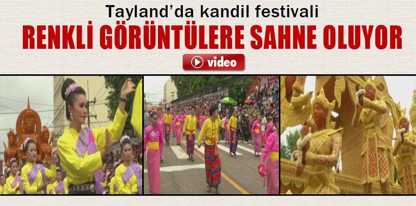 Tayland'da kandil festivali renkli görüntülere sahne oluyor