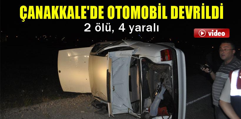 Çanakkale'de feci kaza, 2 ölü