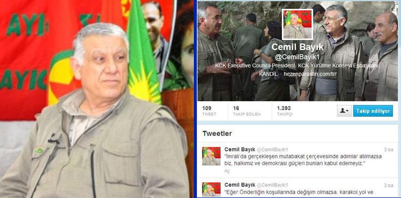 Cemil Bayık, PKK'nın taleplerini Twitter'dan açıkladı