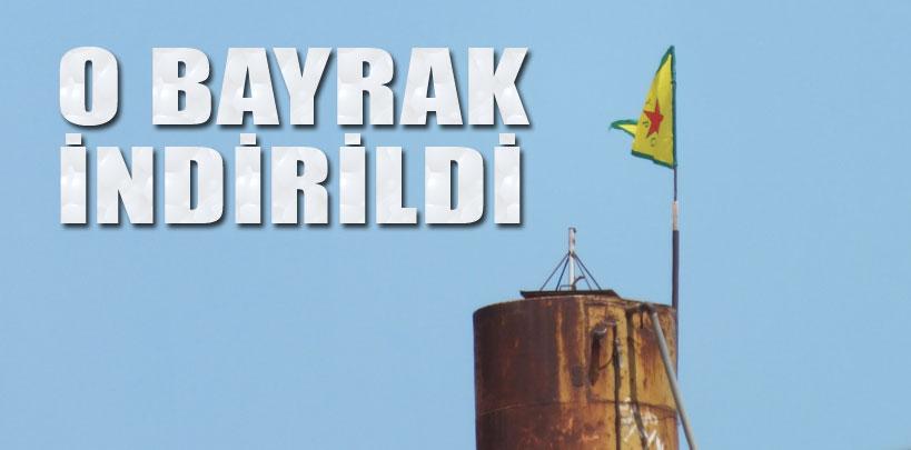 PYD bayrağı indirildi