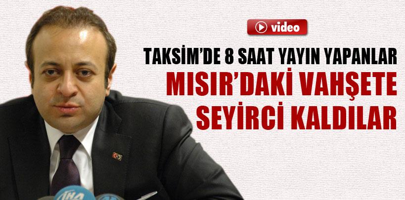 Egemen Bağış, 'Taksim'de yapamadıklarını kahire'de yaptılar'