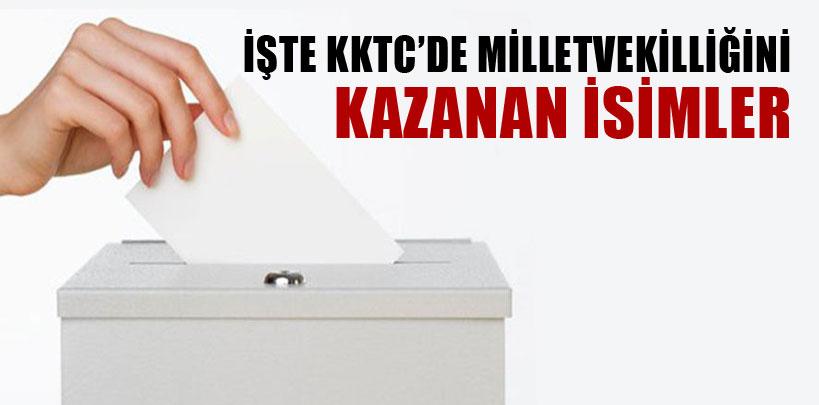 KKTC'de milletvekilliğini kazanan isimler