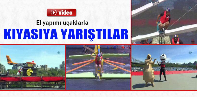 El yapımı uçaklarla kıyasıya yarıştılar