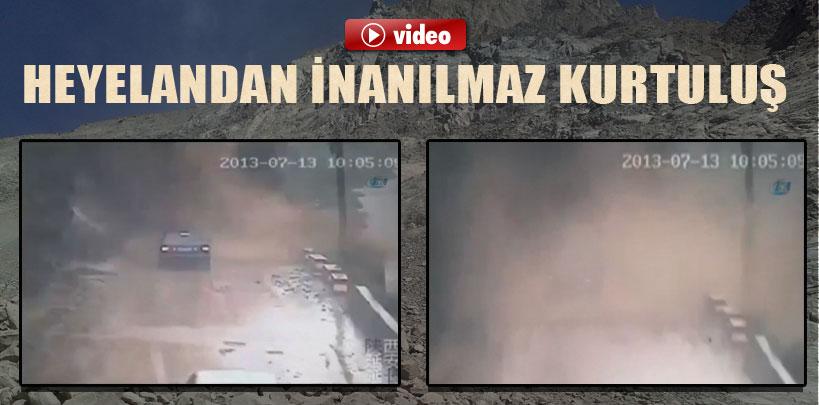 Heyelandan inanılmaz kurtuluş