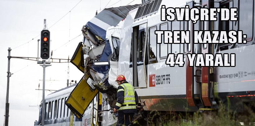 İsviçre'de tren kazası, 44 yaralı