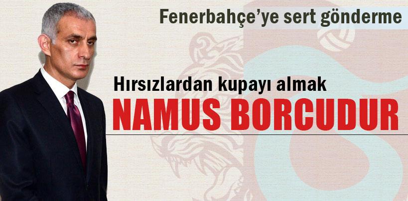 Hacıosmanoğlu, 'Hırsızlardan kupayı almak namus borcudur'