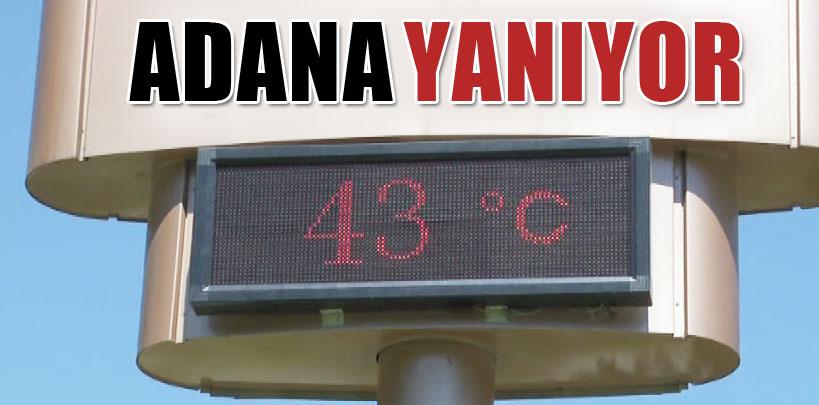 Adana'da termometreler 43 dereceyi gösterdi