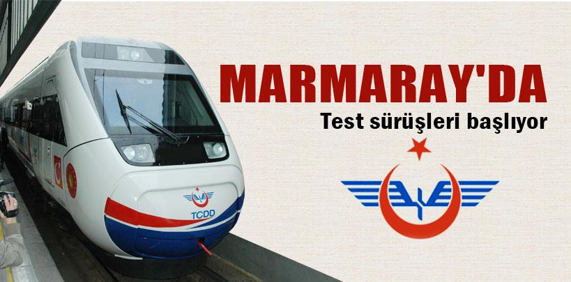 Marmaray'da test sürüşleri başlıyor