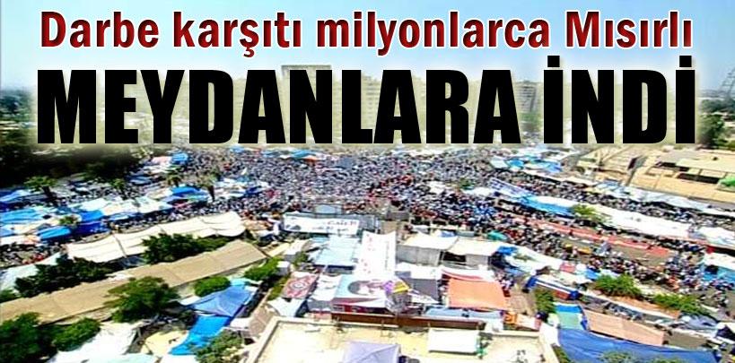 Mısır'da darbe karşıtları meydanlara indi