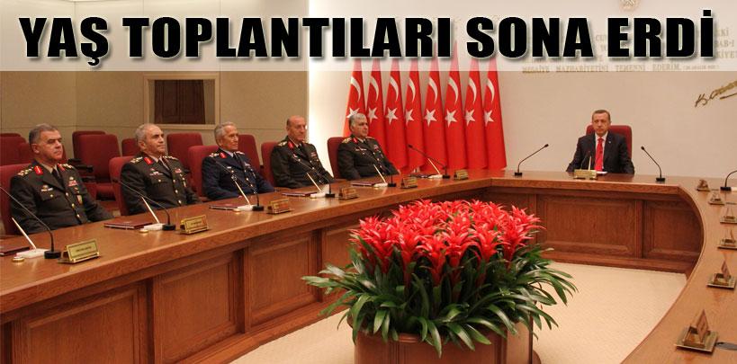 YAŞ toplantıları sona erdi