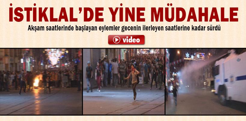 Taksim'de hareketli gece