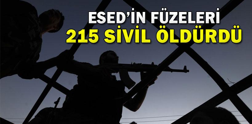 HRW, Esed'in füzeleri 215 sivil öldürdü