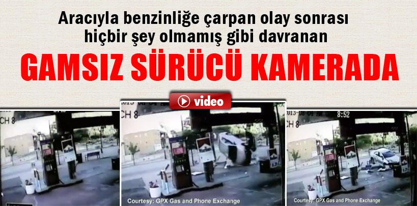 Gamsız sürücü kamerada