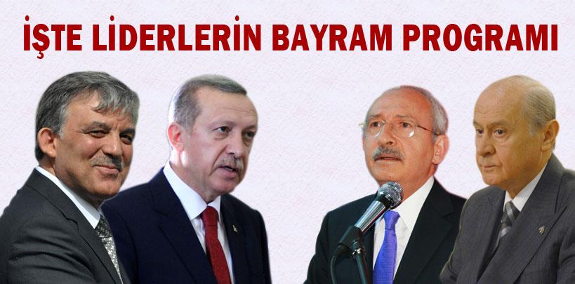 İşte liderlerin bayram programı