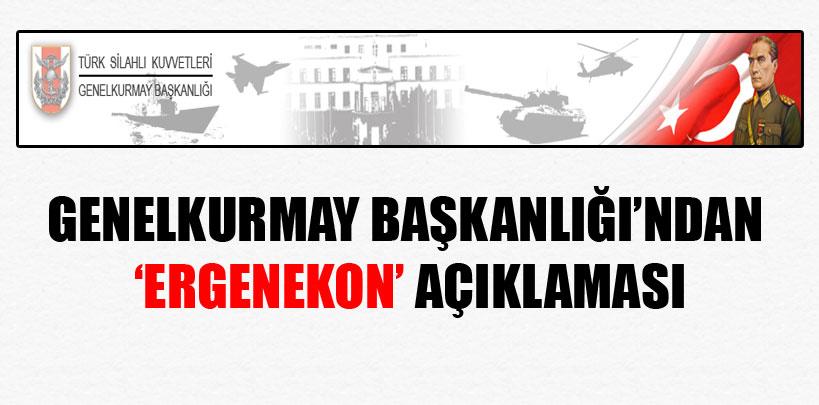 Genelkurmay'dan 'Ergenekon' açıklaması