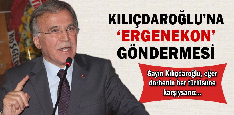 Mehmet Ali Şahin'den Kemal Kılıçdaroğlu'na 'Ergenekon' göndermesi