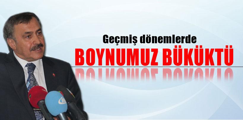 Veysel Eroğlu, 'Geçmiş dönemlerde boynumuz büküktü'