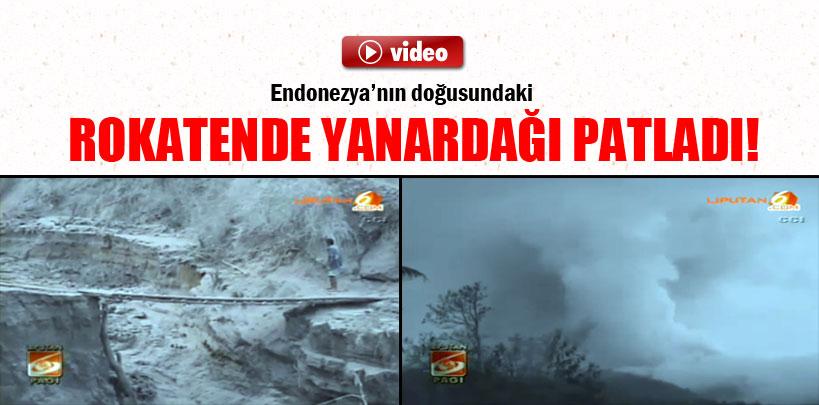 Endonezya'da yanardağ böyle patladı