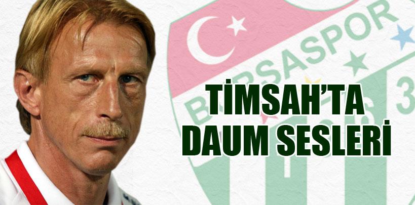 Bursaspor'da Cristoph Daum sesleri