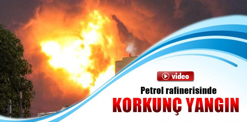 Petrol rafinerisindeki yangın söndürüldü