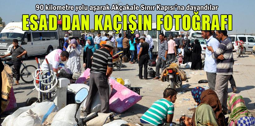 Rakka bombalanınca binlerce Suriyeli sınır kapısına akın etti