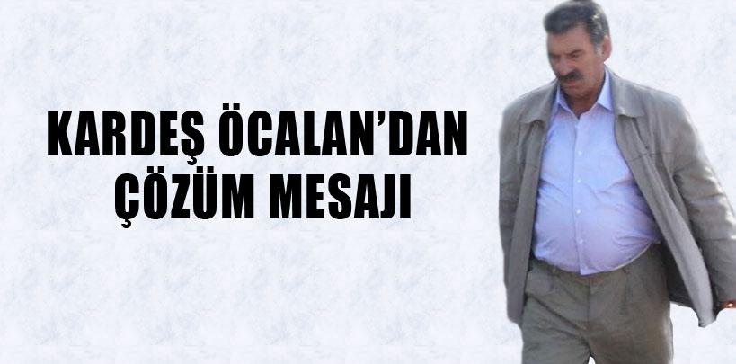 Kardeş Öcalan, 'Tek taraflı yürümeyecek, bu böyle bilinmeli'