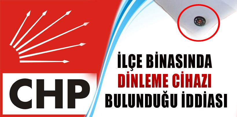 CHP ilçe binasında 'böcek' bulundu iddiası