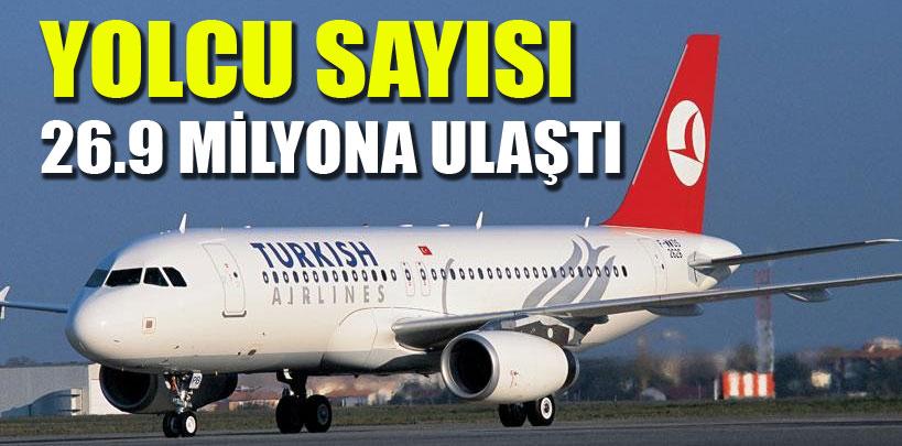 THY'nin yolcu sayısı 26.9 milyona ulaştı