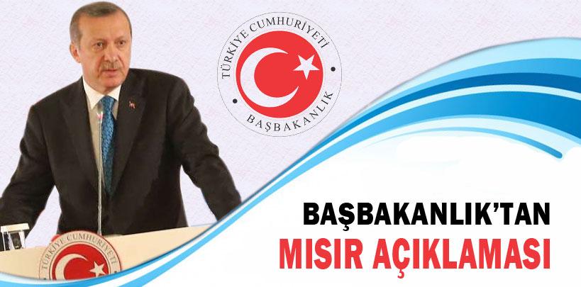 Başbakanlık'tan Mısır açıklaması