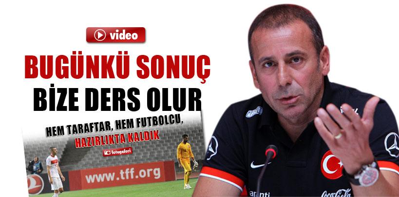 Abdullah Avcı, 'Bu sonuç bize ders olur diye düşünüyorum'