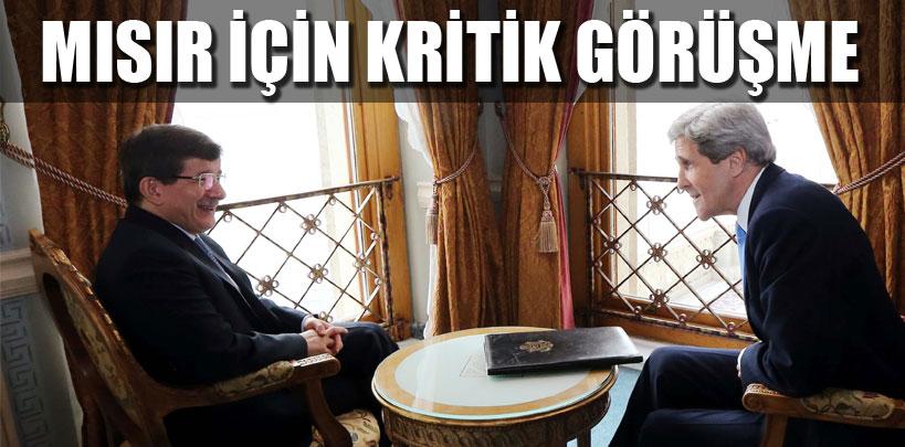 Davutoğlu ile Kerry arasında kritik görüşme