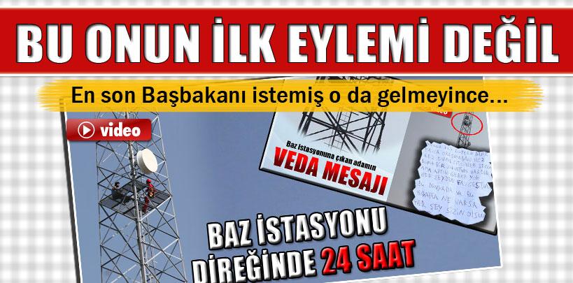 60 metrelik direkten inen Ali Reşit'in  bu ilk eylemi değilmiş