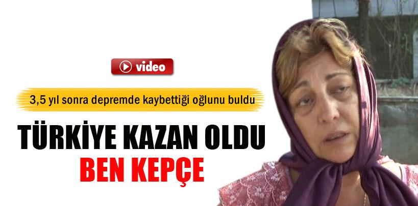 3,5 yıl sonra depremde kaybettiği oğlunu buldu