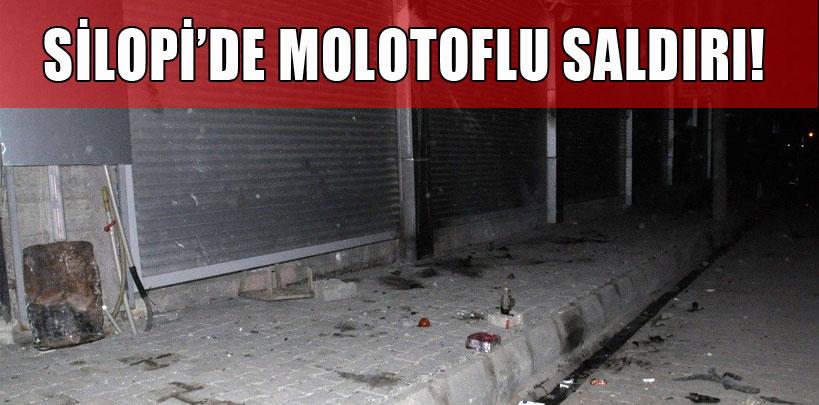 Silopi'de molotoflu saldırı