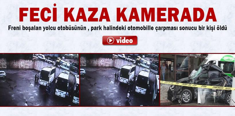 Karabük'teki feci kaza kamerada