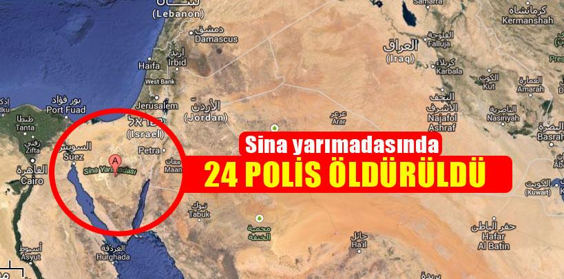 Sina yarımadasında 24 polis öldürüldü