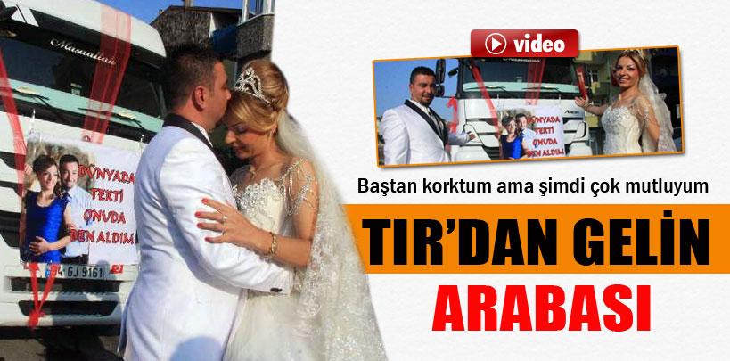 TIR'dan gelin arabası yaptı, İstanbullular şaşkına döndü