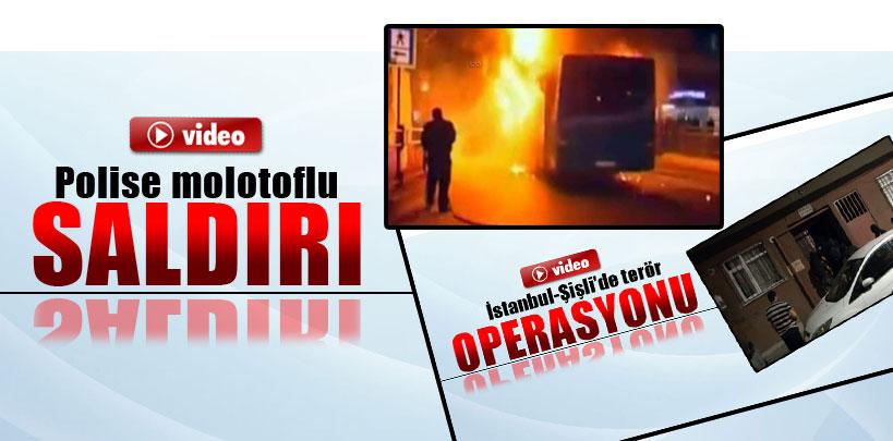 Polise molotoflu saldırı