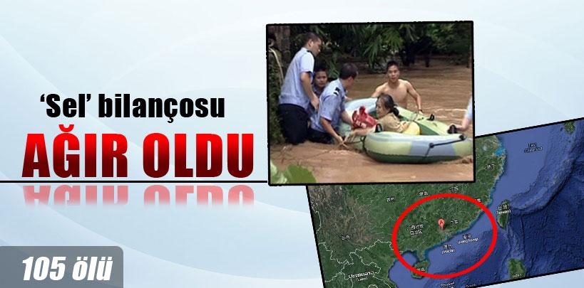 Çin'deki selde ölü sayısı 105'e yükseldi