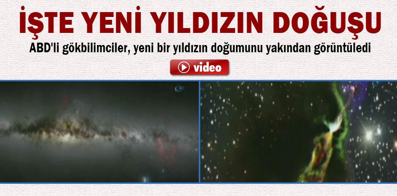 Yeni yıldızın doğumu görüntülendi